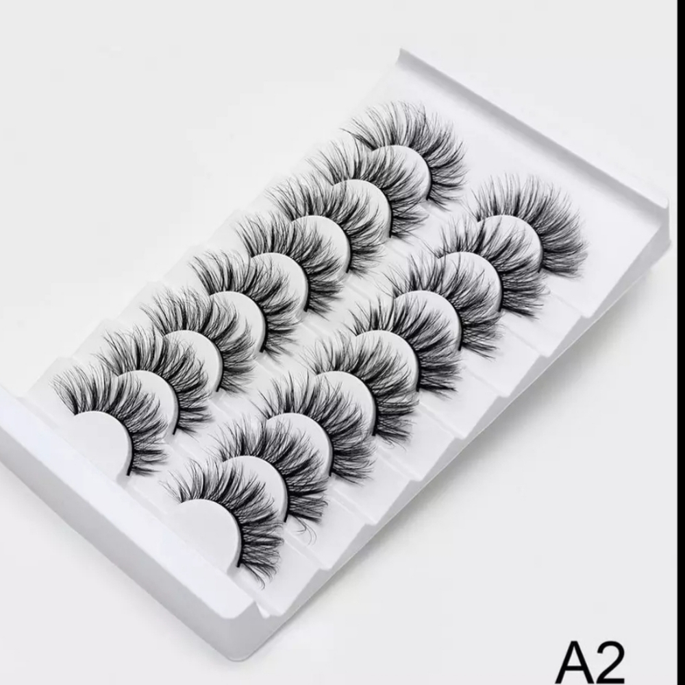 8 pair pack of false eyelashes
